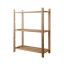 ESTANTE 4 RIPAS MADEIRA NATURAL 3 PRATELEIRAS