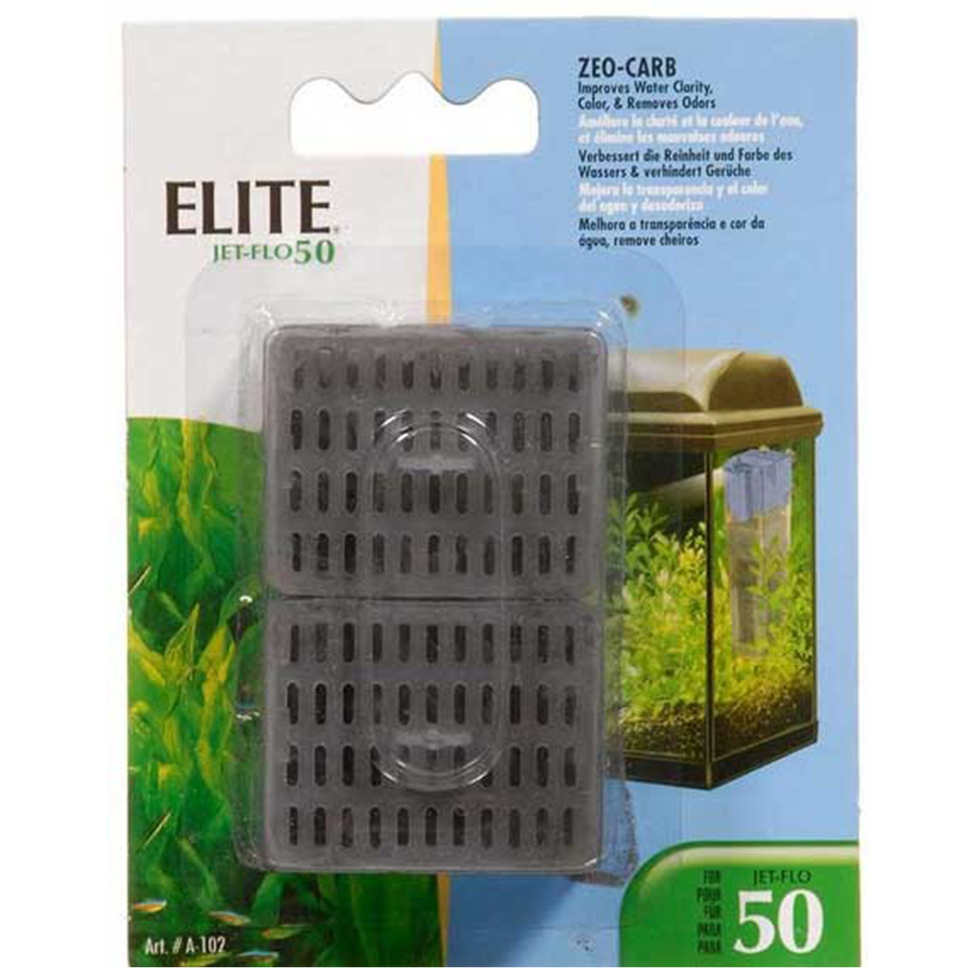 Recarga Filtro Carvão P/Aquário Jet Flo Elite 50 M
