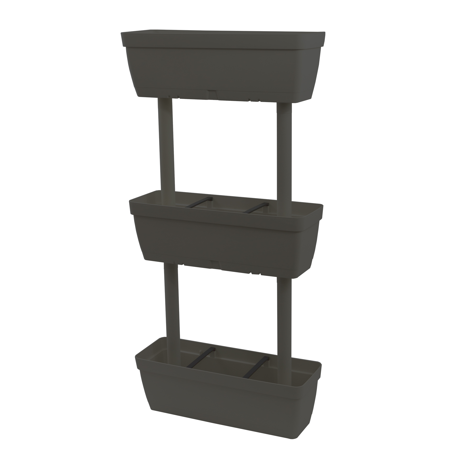 Conjunto Floreiras Vertical Antracite 3 UN