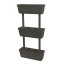 CONJUNTO FLOREIRAS VERTICAL ANTRACITE 3UN
