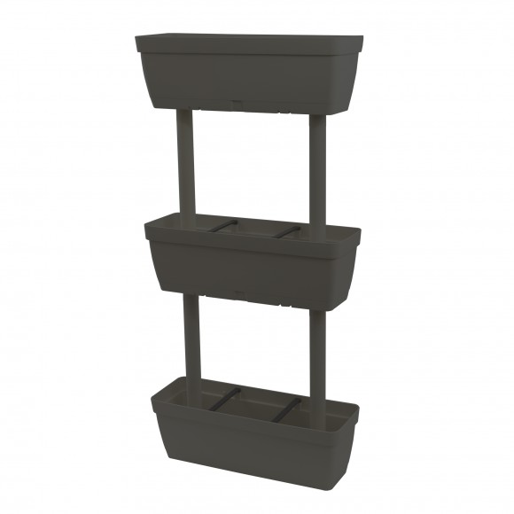 CONJUNTO FLOREIRAS VERTICAL ANTRACITE 3UN