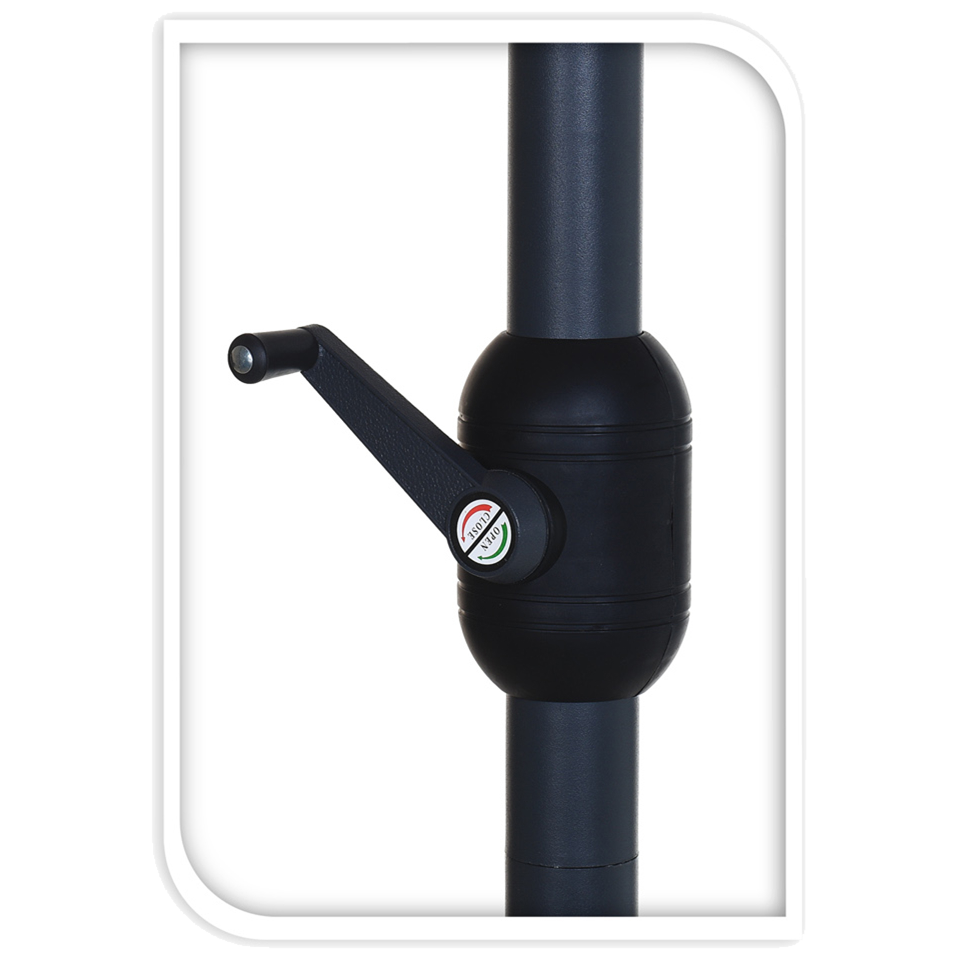 Chapéu Alumínio Manivela Antracite 3 M PROGARDEN