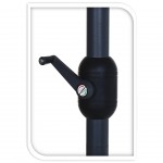 Chapéu Alumínio Manivela Antracite 3 M PROGARDEN Chapéu Alumínio Manivela Antracite 3 M PROGARDEN