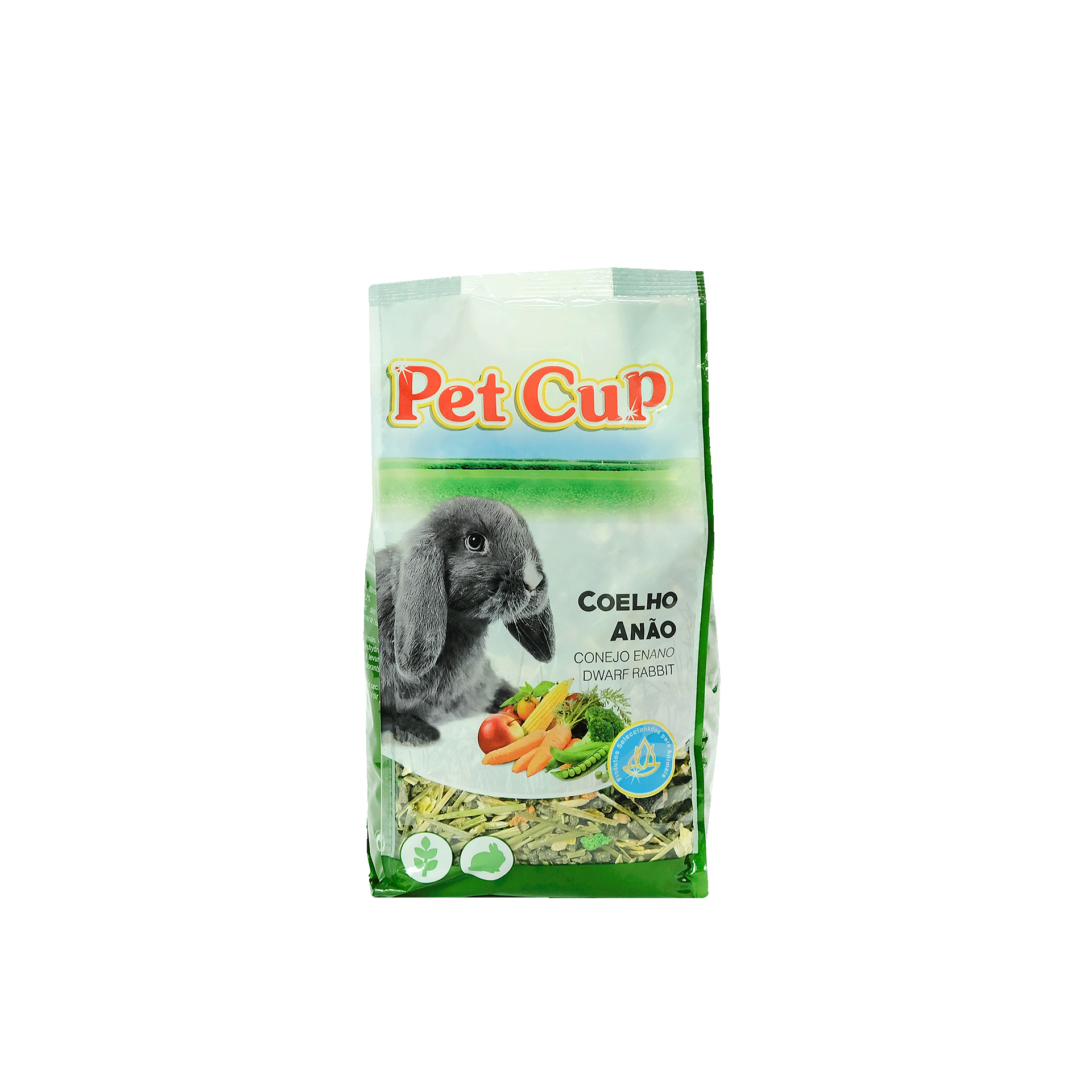 Alimento P/Coelho Anão Mistura 800 G PETCUP