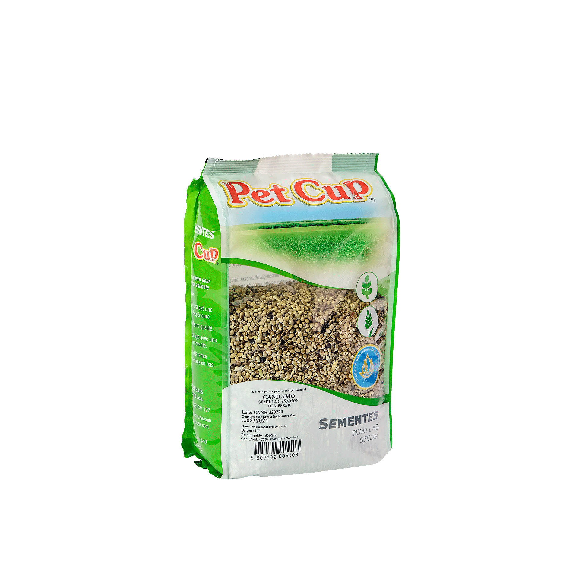Semente Canhamo PET CUP 600Gr