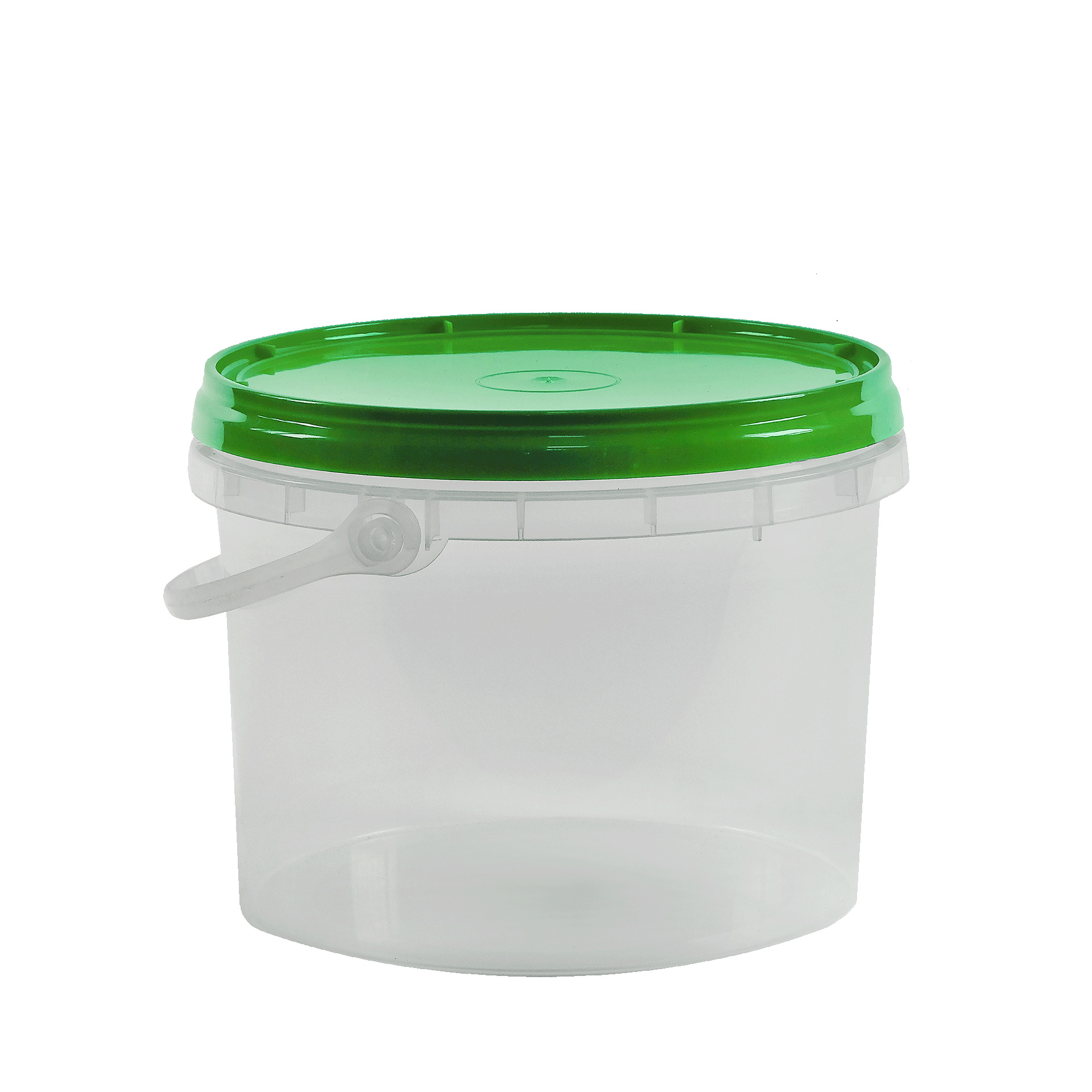 Balde Com Tampa Verde 3 L