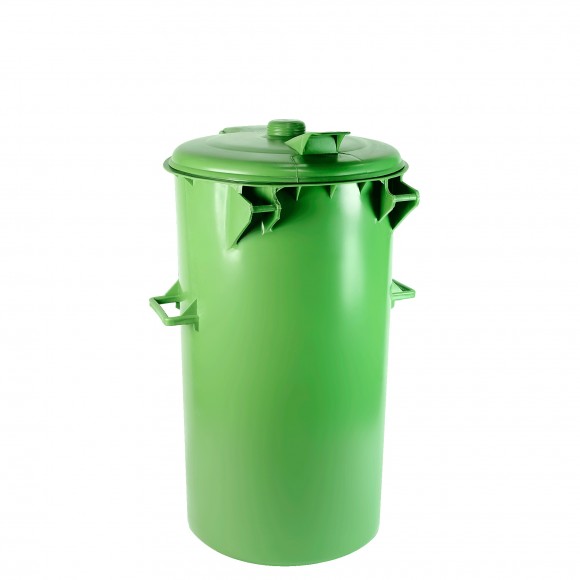 CAIXOTE DE LIXO SEM RODAS VERDE 110 L