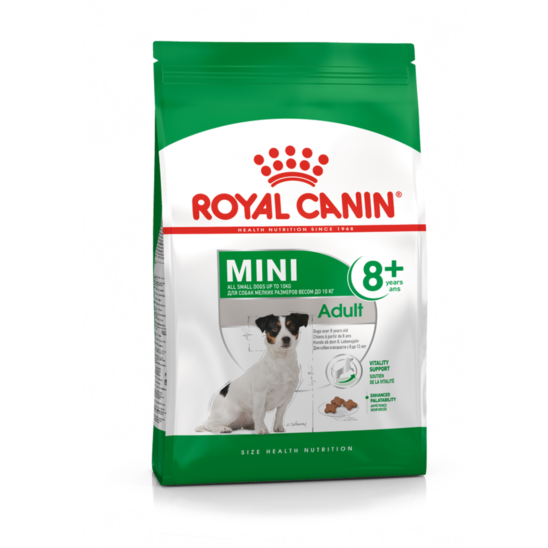 Alimento Seco Cão Mini Adulto 8+ 8 KG ROYAL CANIN