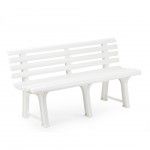 Banco Jardim Branco 145 CM PROGARDEN