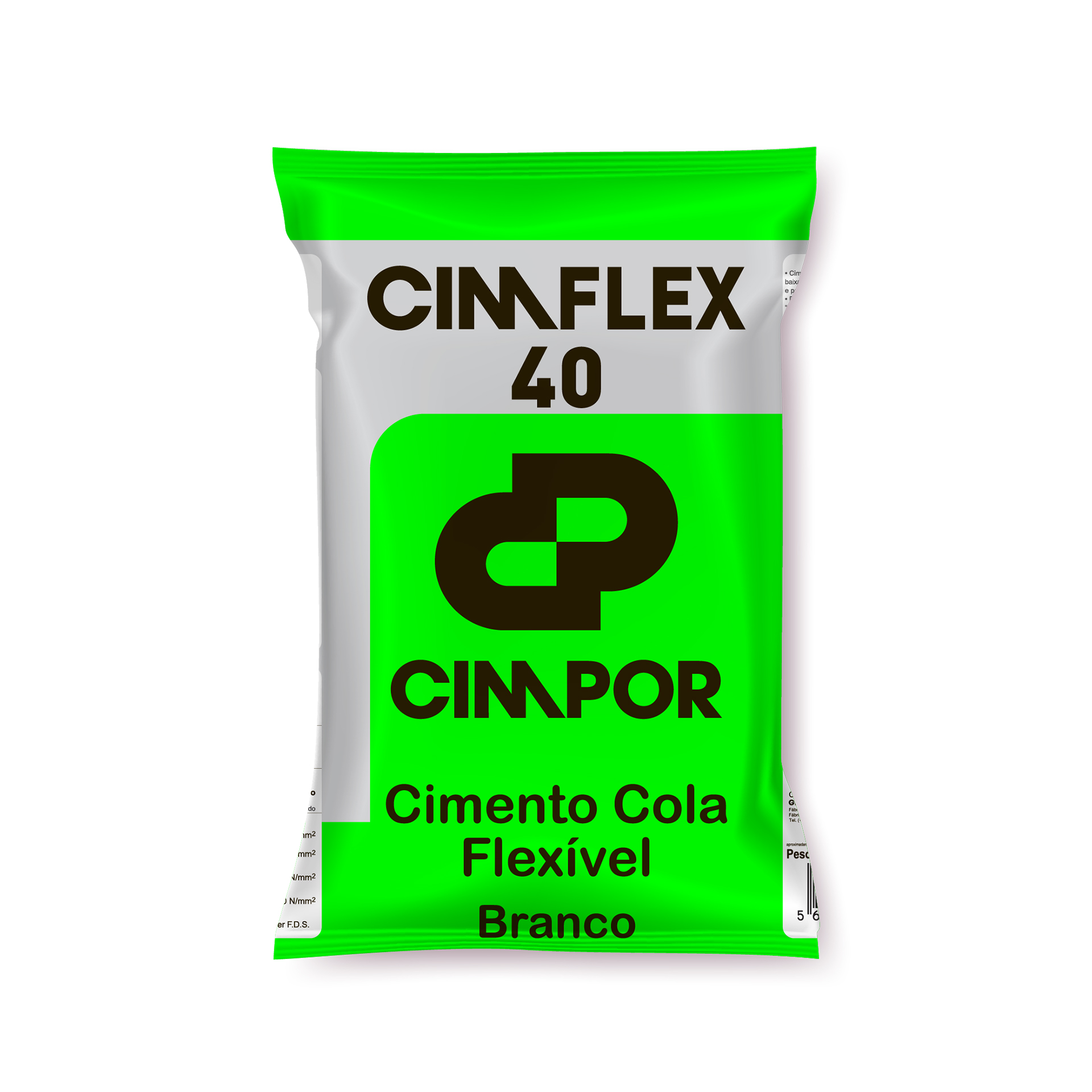 Cimento Cola Flexivel 40 Branco 1KG