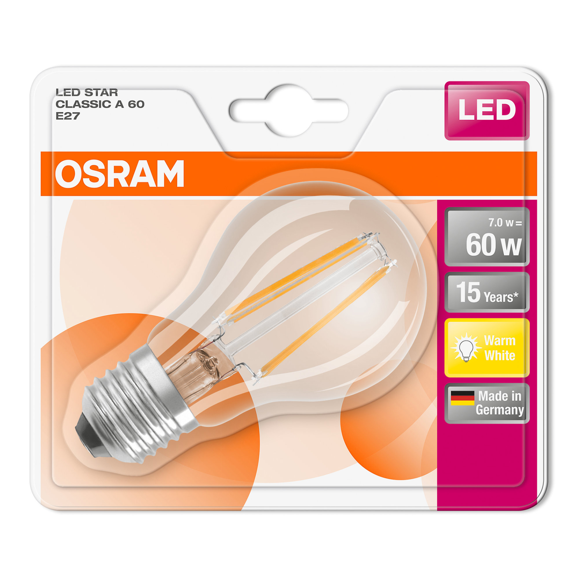 Lamp led star classic fs a60 E27 ama 806lm OSRAM