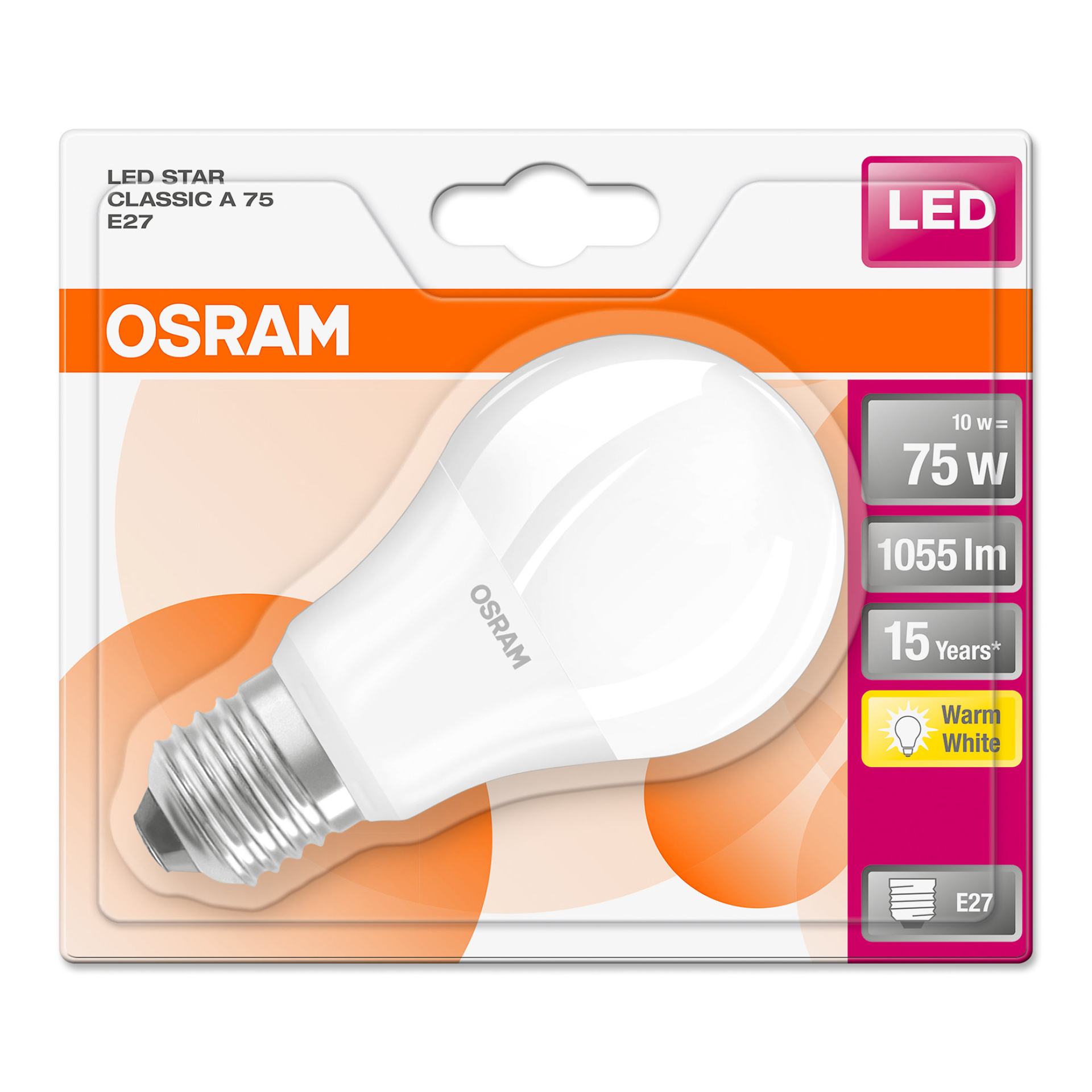 Lamp led star classic fs a75 E27 ama 1055lm OSRAM