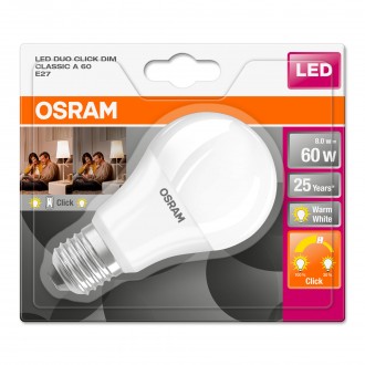 Lamp led star cl a60 duo click ama E27 806lm OSRAM