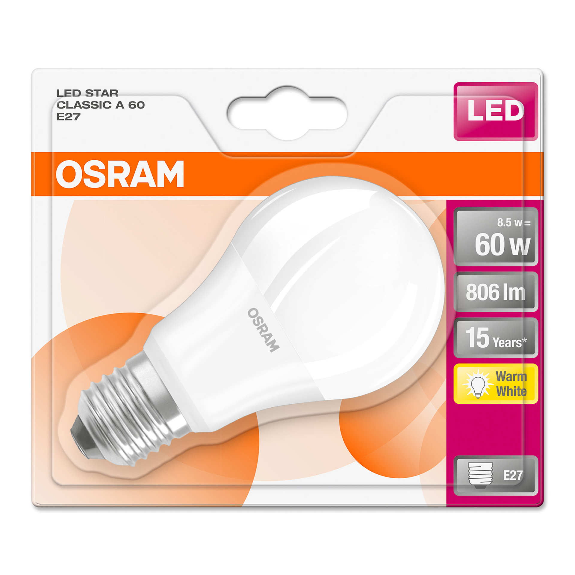 Lamp Led Star Classic Fs A60 E27 Ama 806Lm OSRAM