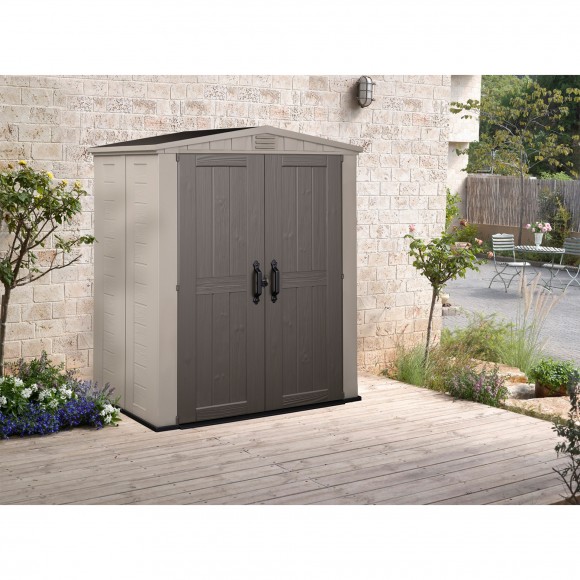 ABRIGO DE PLSTICO 2PORTAS BEGEE 2 M2