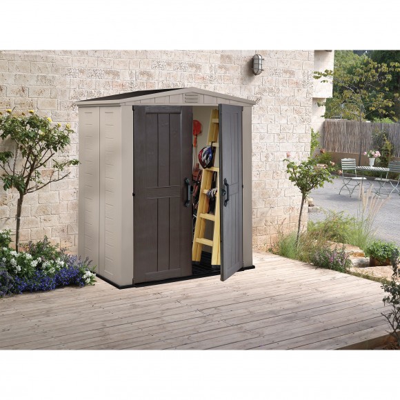ABRIGO DE PLSTICO 2PORTAS BEGEE 2 M2