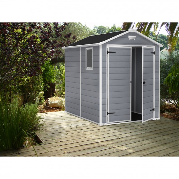 ABRIGO EM PLSTICO 2PORTAS CINZA 3,9M2