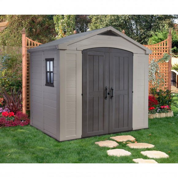 ABRIGO DE PLSTICO 2PORTAS BEGE 4,4 M2