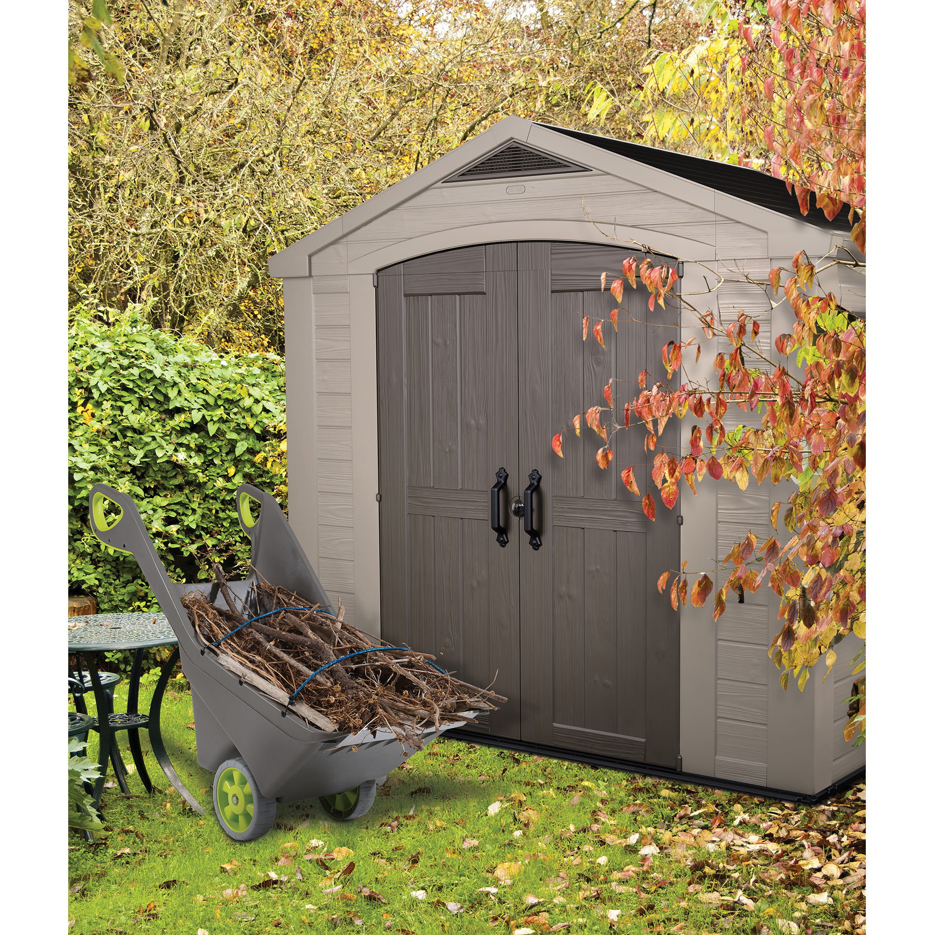 Abrigo De Plástico 2 Portas Bege 4,40 M2 KETER