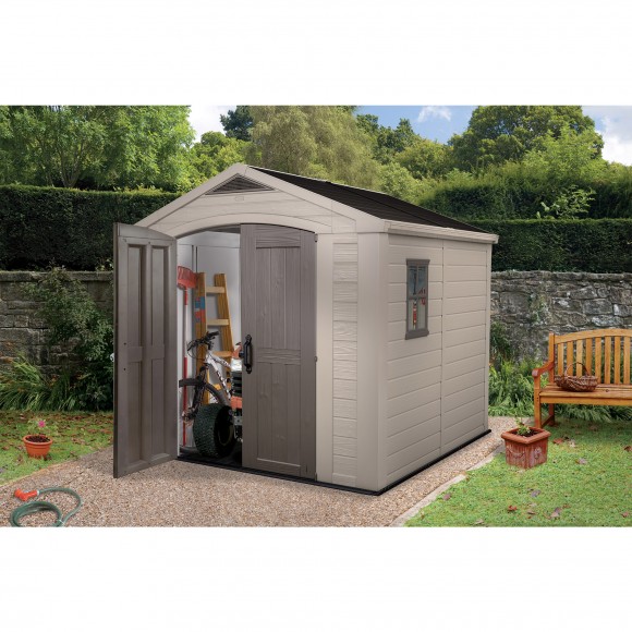 ABRIGO EM PLSTICO 2PORTAS BEGE 6,3 M2
