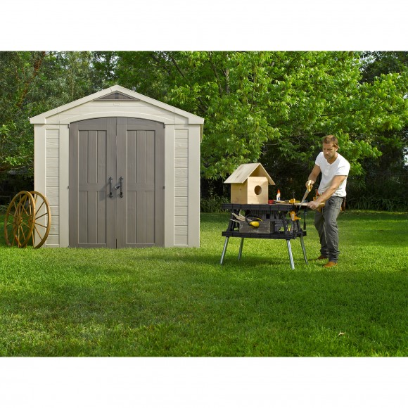 ABRIGO EM PLSTICO 2PORTAS BEGE 6,3 M2