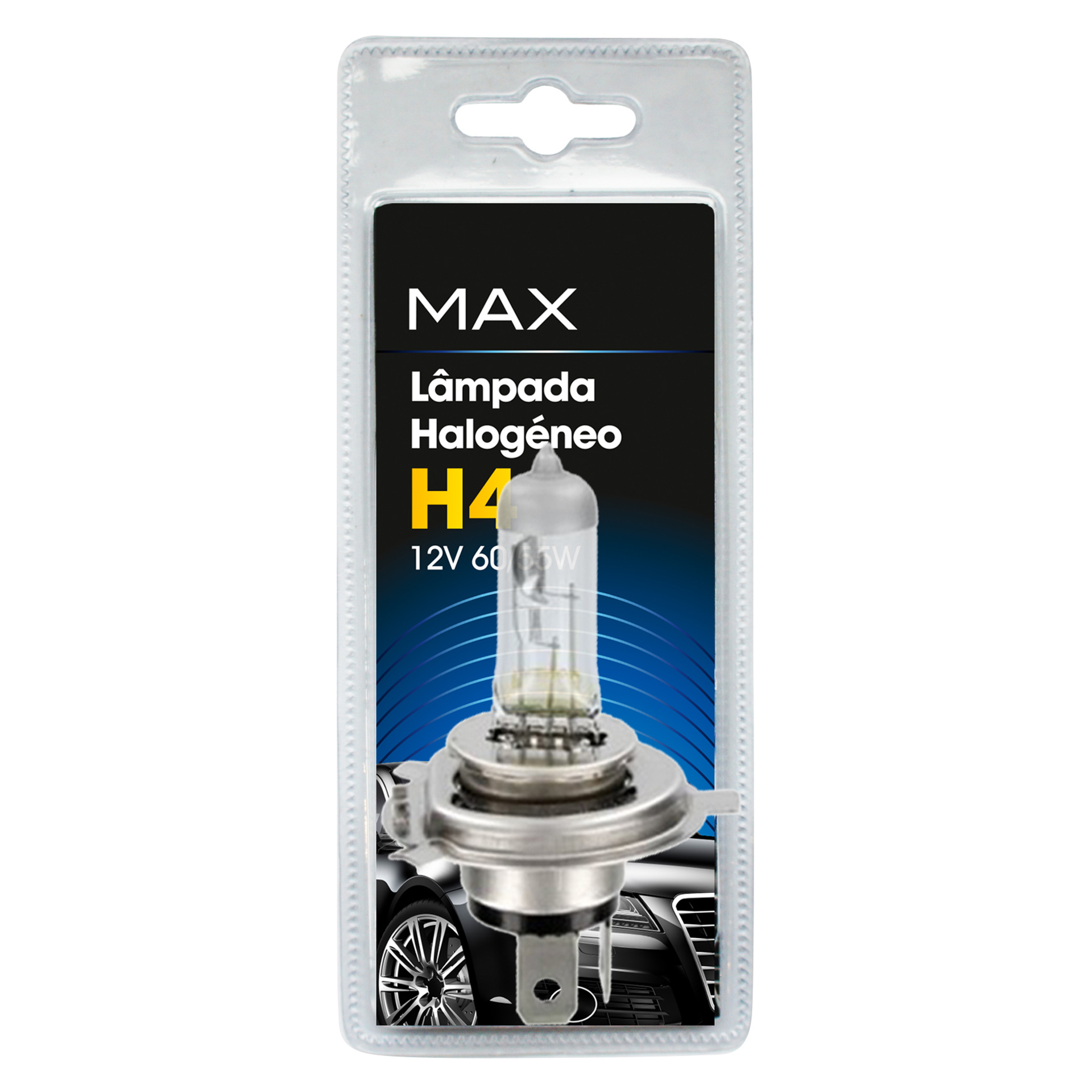 Lâmpada Automóvel 12V Farol H4 MAX