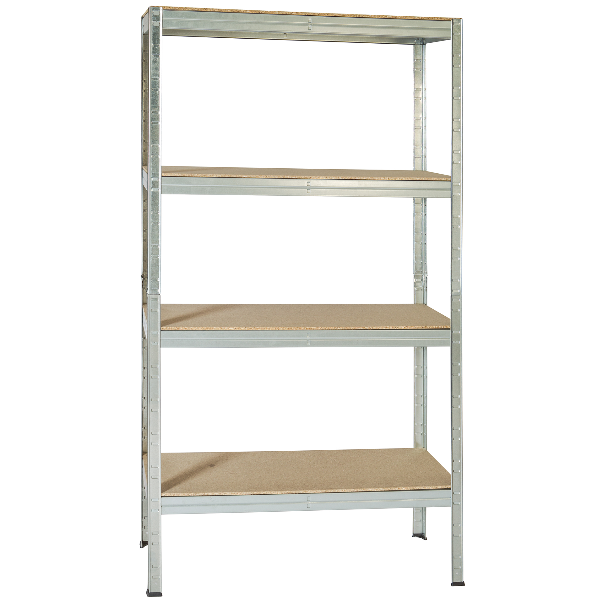 Estante Metálica Tampo Madeira 4 Prateleiras LITAN