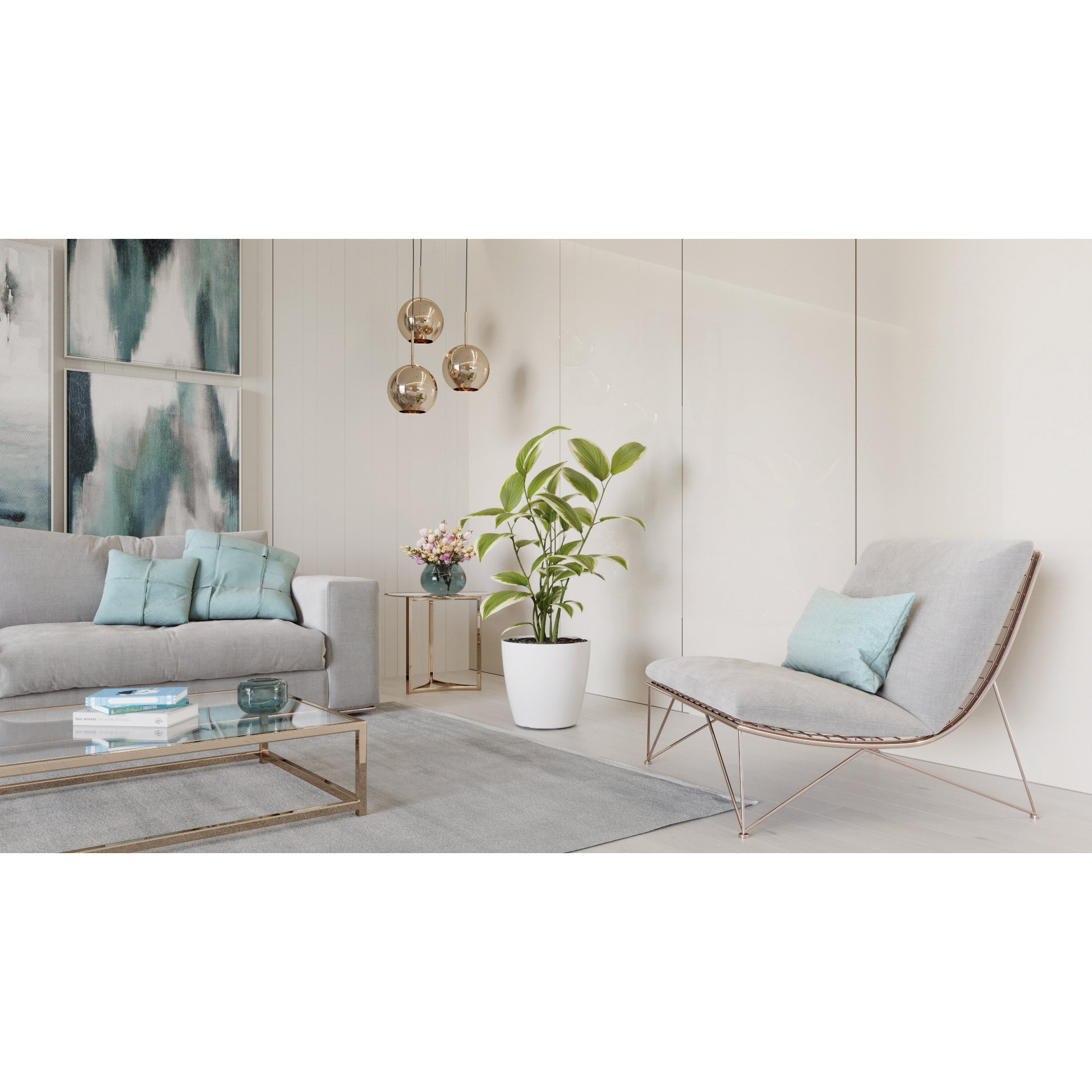 Vaso San Remo Branco Com Rodas 30 CM ARTEVASI