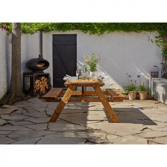 MESA PIC NIC EM MADEIRA TRATADA 177X74 CM