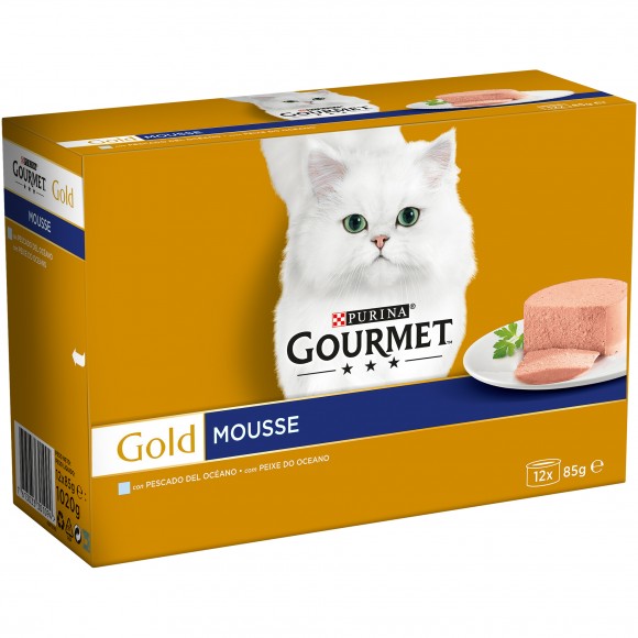 Alimento Hmido Gato Peixe 12X85 G GOURMET GOLD