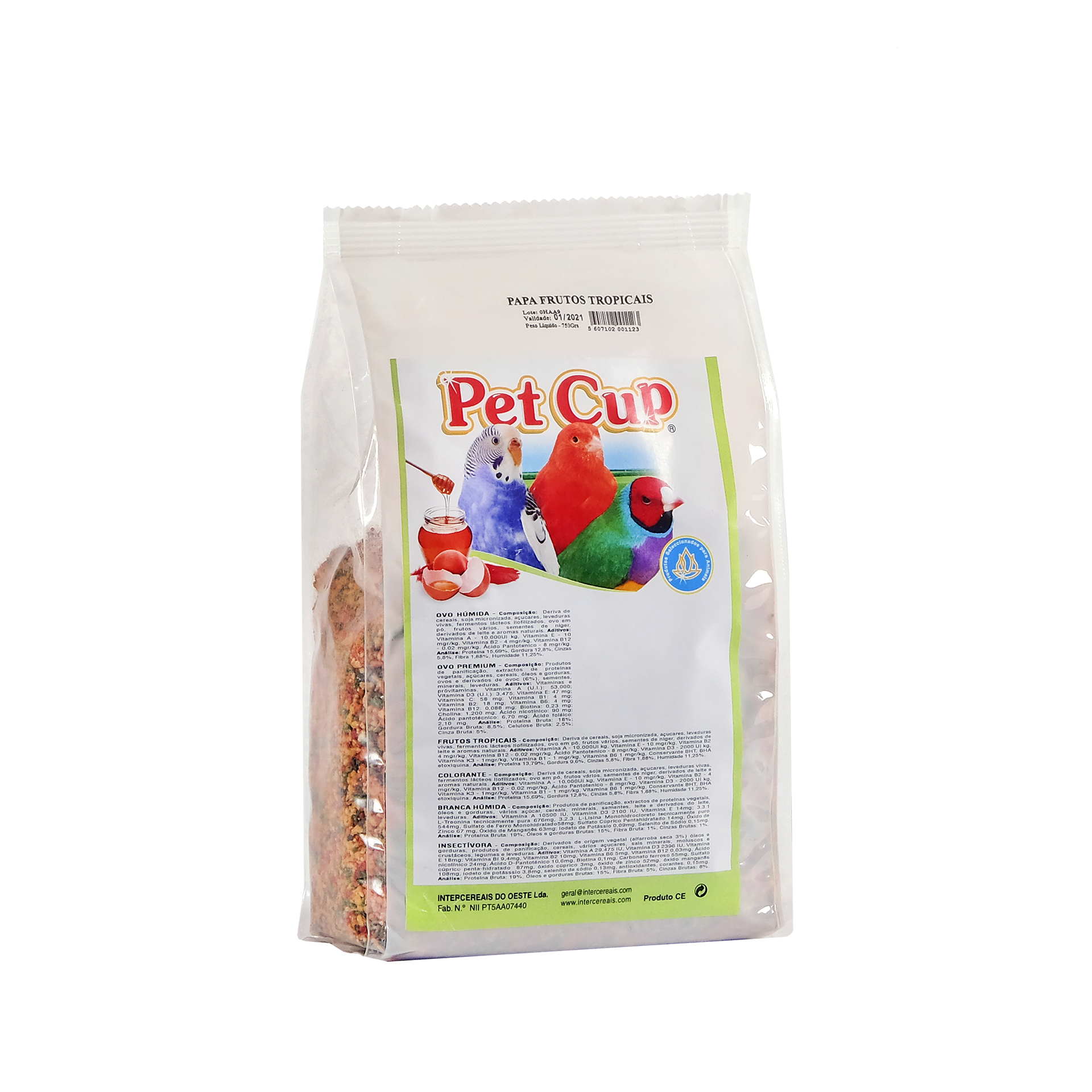 Papa paraAve Frutos Tropicais PET CUP 750Gr