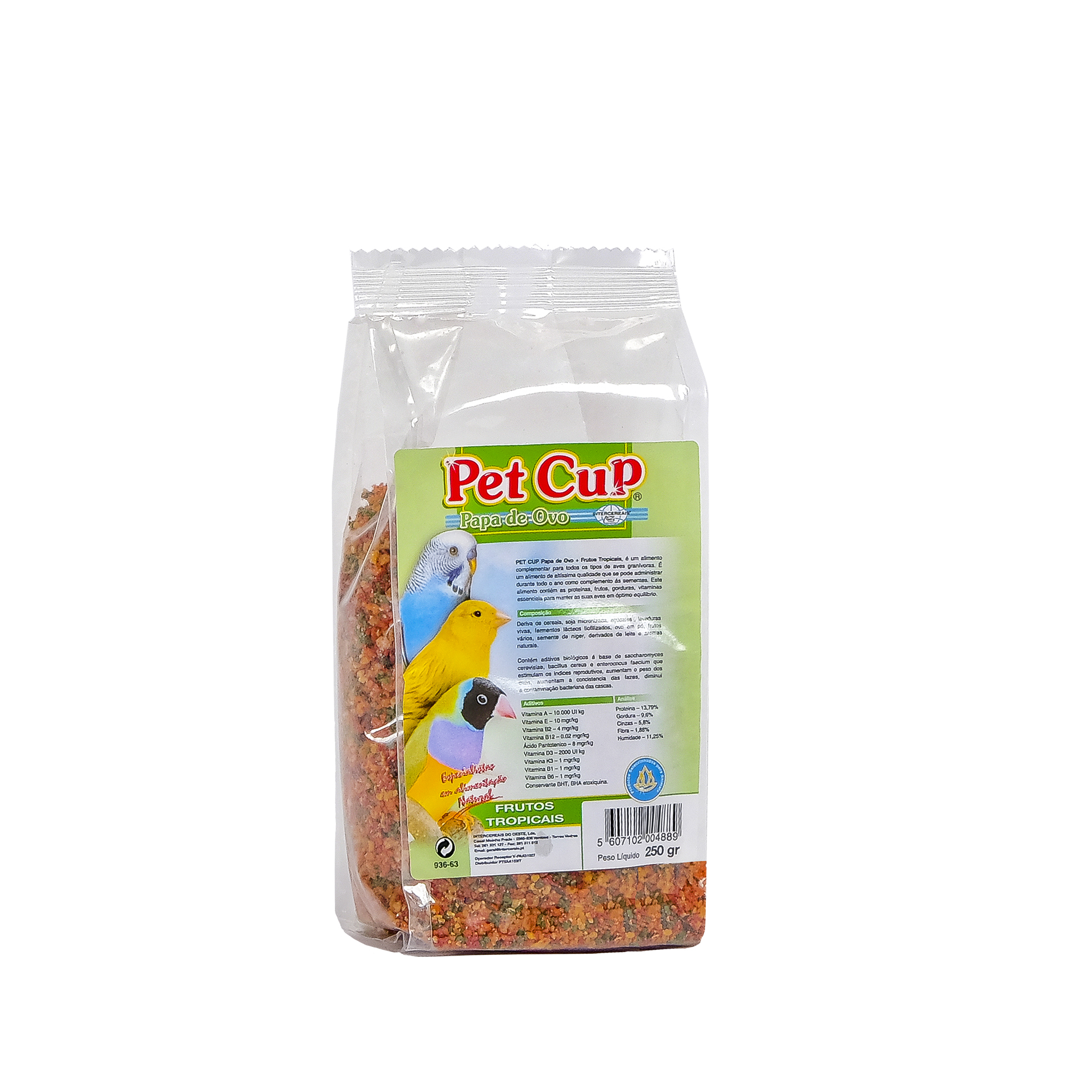 Papa paraAve Frutos Tropicais PET CUP 250Gr
