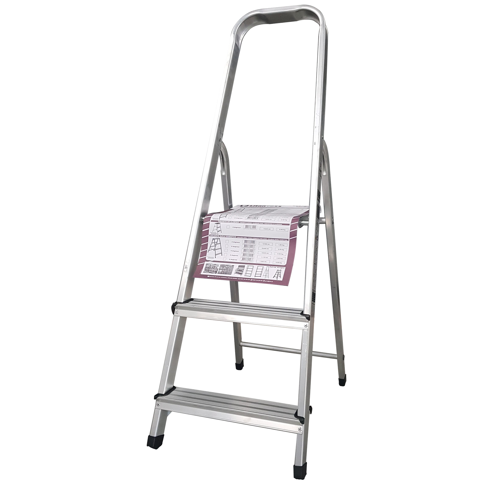 Escadote Alúminio 3 Degraus LITAN