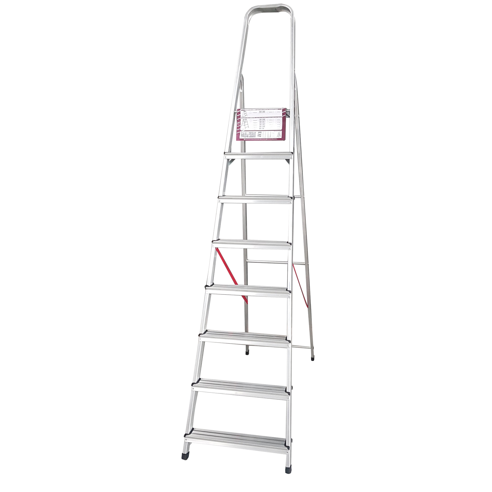 Escadote Alúminio 8 Degraus LITAN