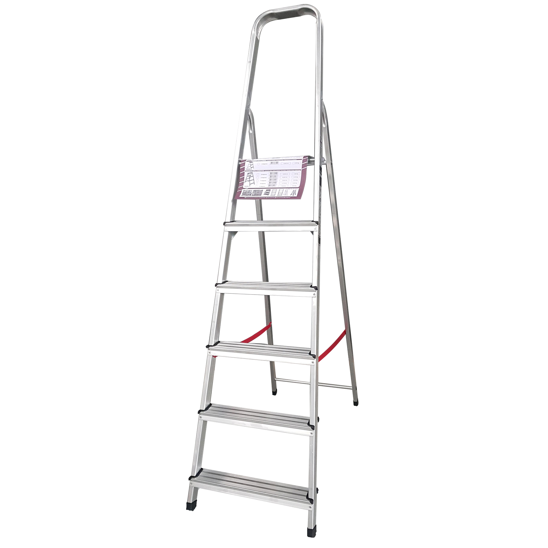 Escadote Alúminio 6 Degraus LITAN