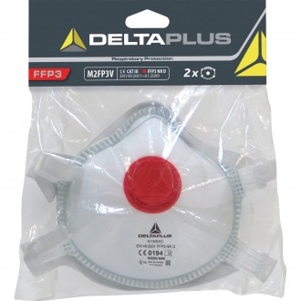 Mscara Descartvel FFP3 Com Vlvula 2UN DELTA PLU