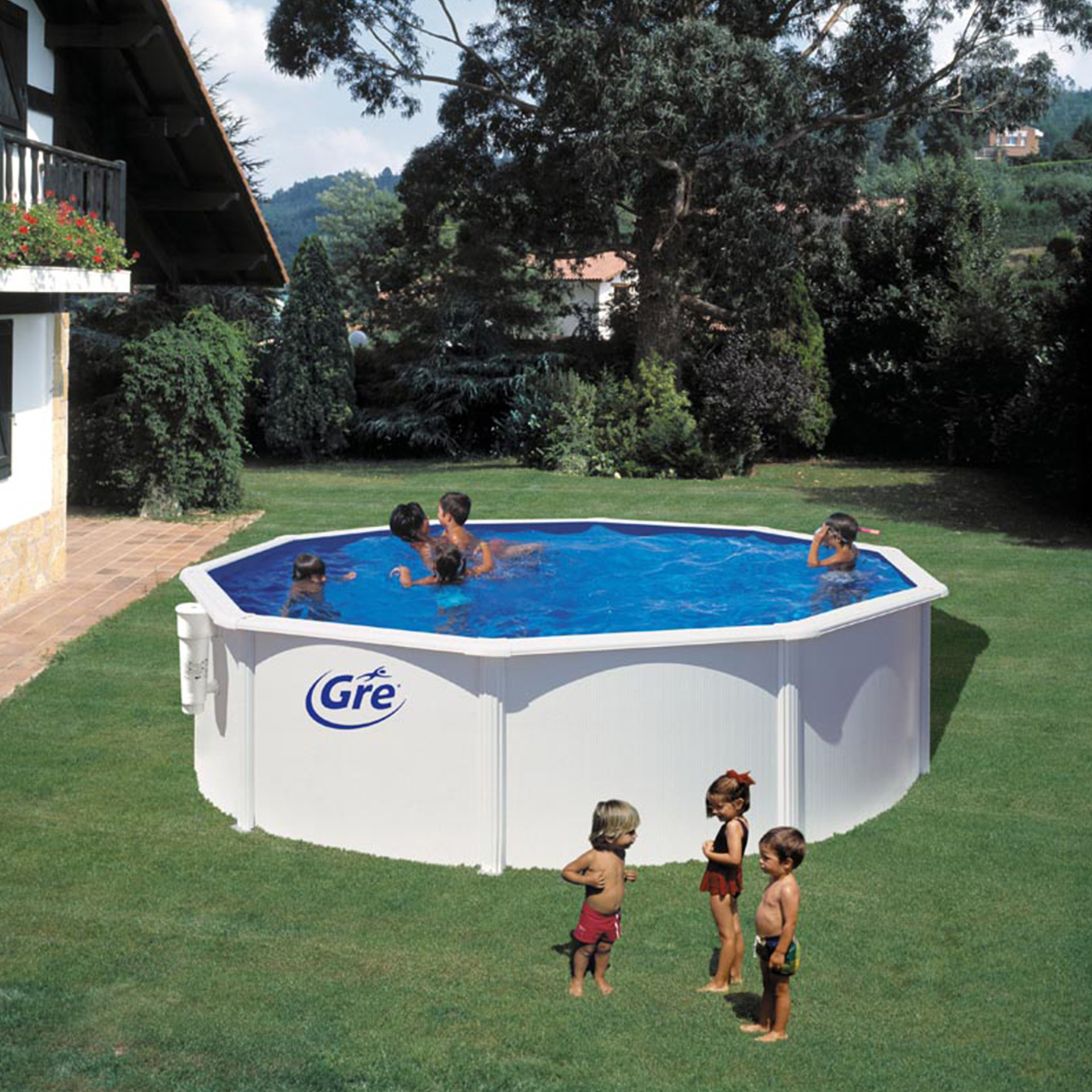 Piscina Filtro Cartucho 350X120 CM GRE