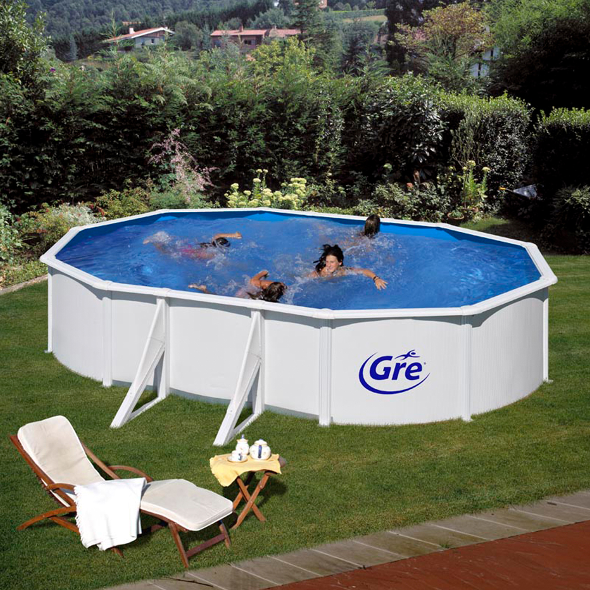 Piscina Filtro Areia 500X300X120 CM GRE