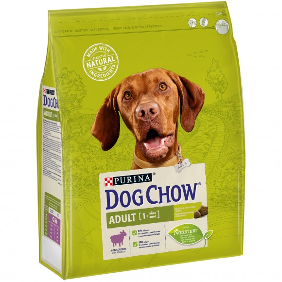 Alimento Seco Cão Adulto Borrego 2,5 KG DOG CHOW Alimento Seco Cão Adulto Borrego 2,5 KG DOG CHOW