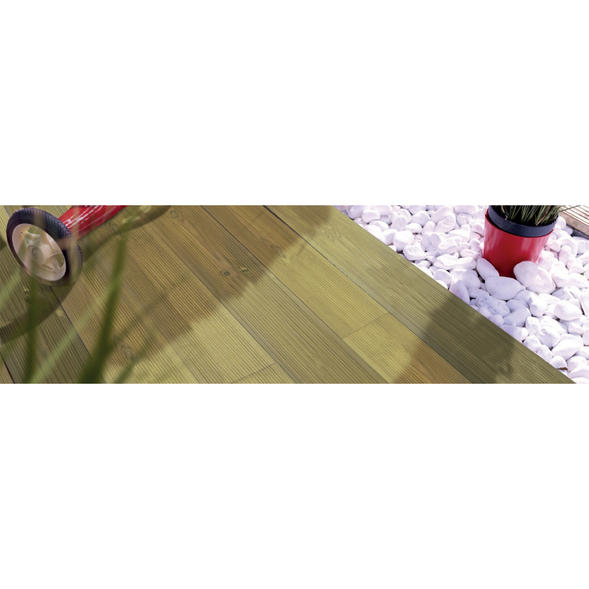 TÁBUA DE MADEIRA TRATADA PARA DECK 19X96 MM 240 CM