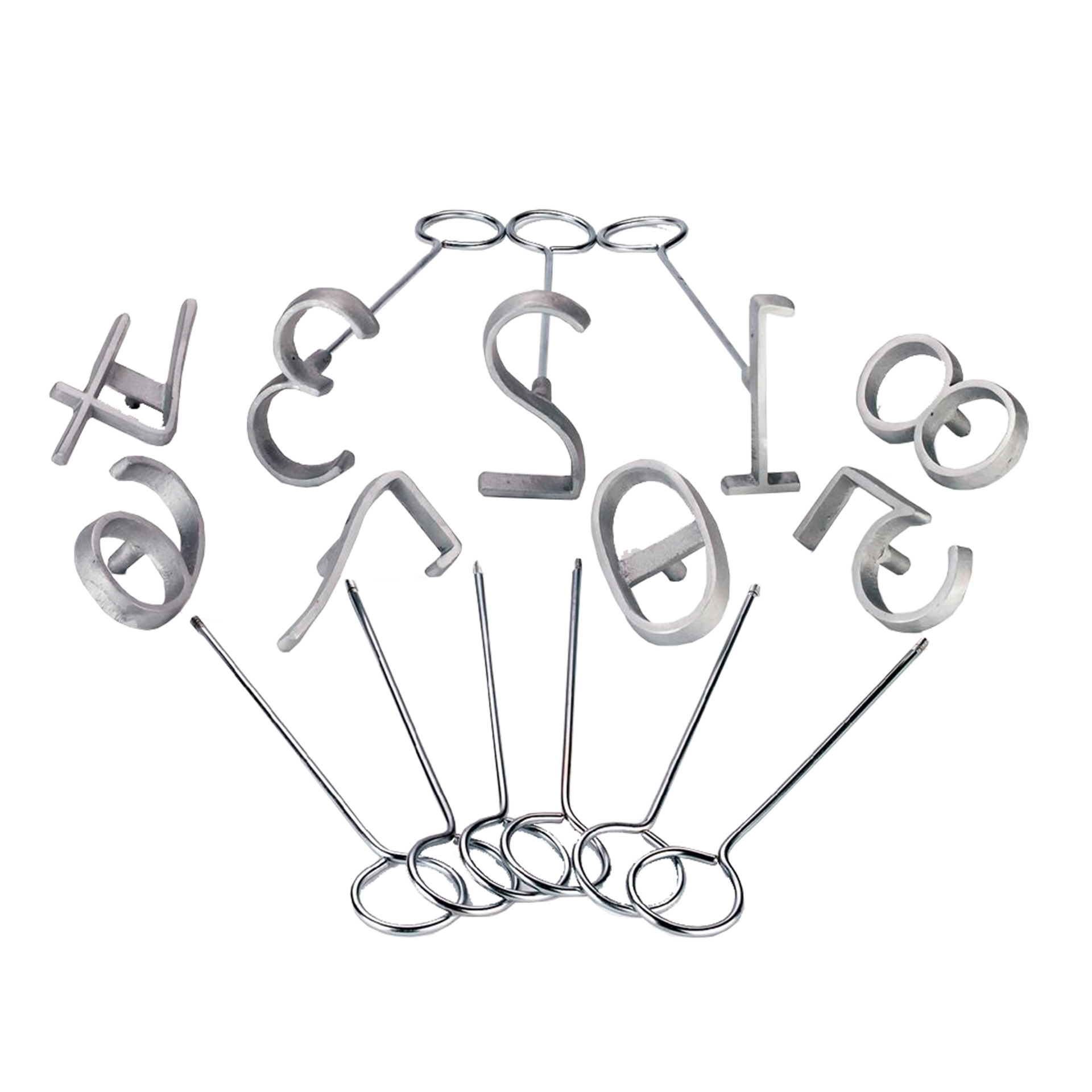 Kit Numérico de Metal p/Marcação de Animal