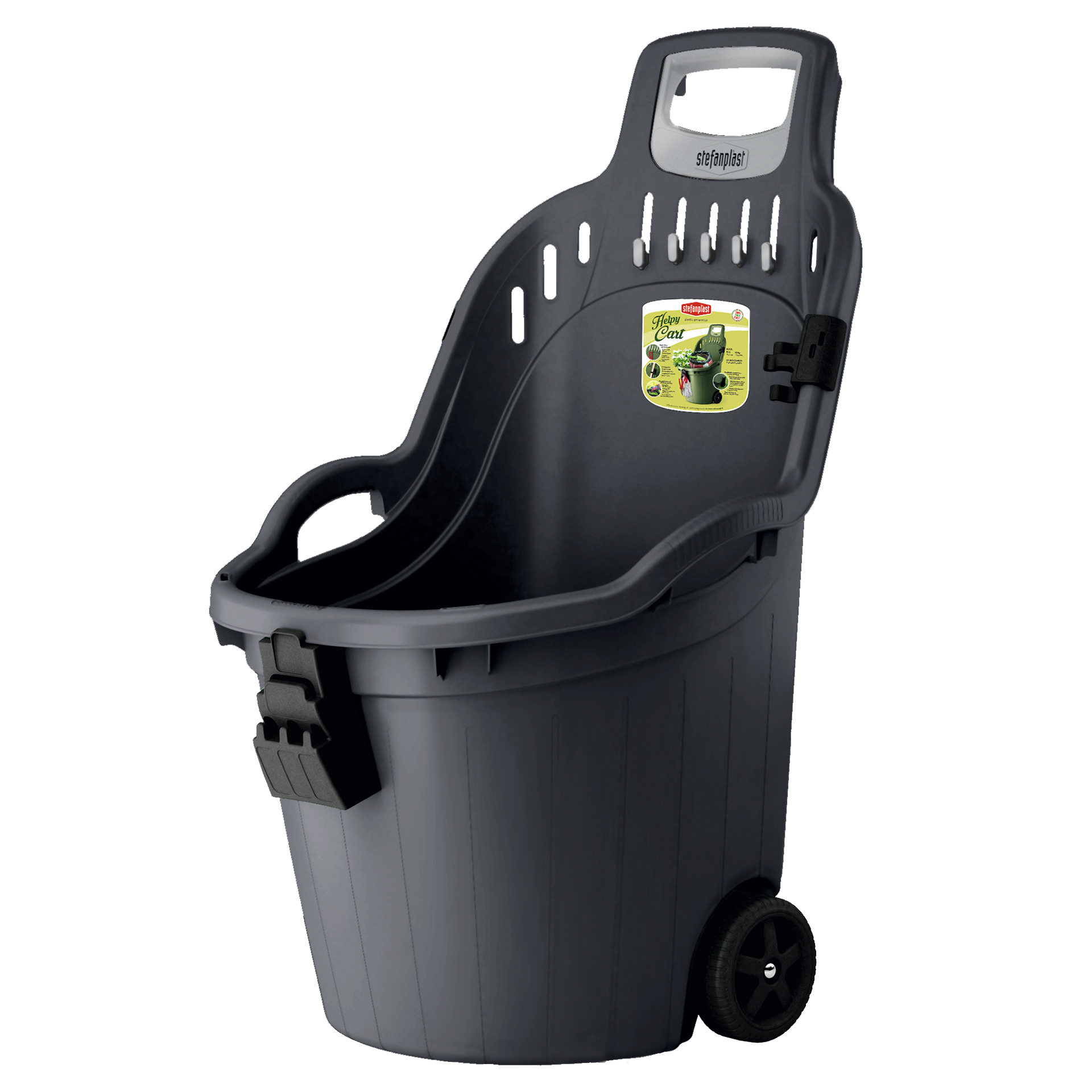 Carrinho Jardim Antracite 50 L STEFANPLAST