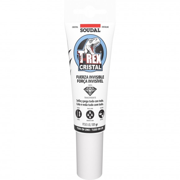 Silicone Cola Forte T-Rex Cristal SOUDAL 125ML Silicone Cola Forte T-Rex Cristal SOUDAL 125ML