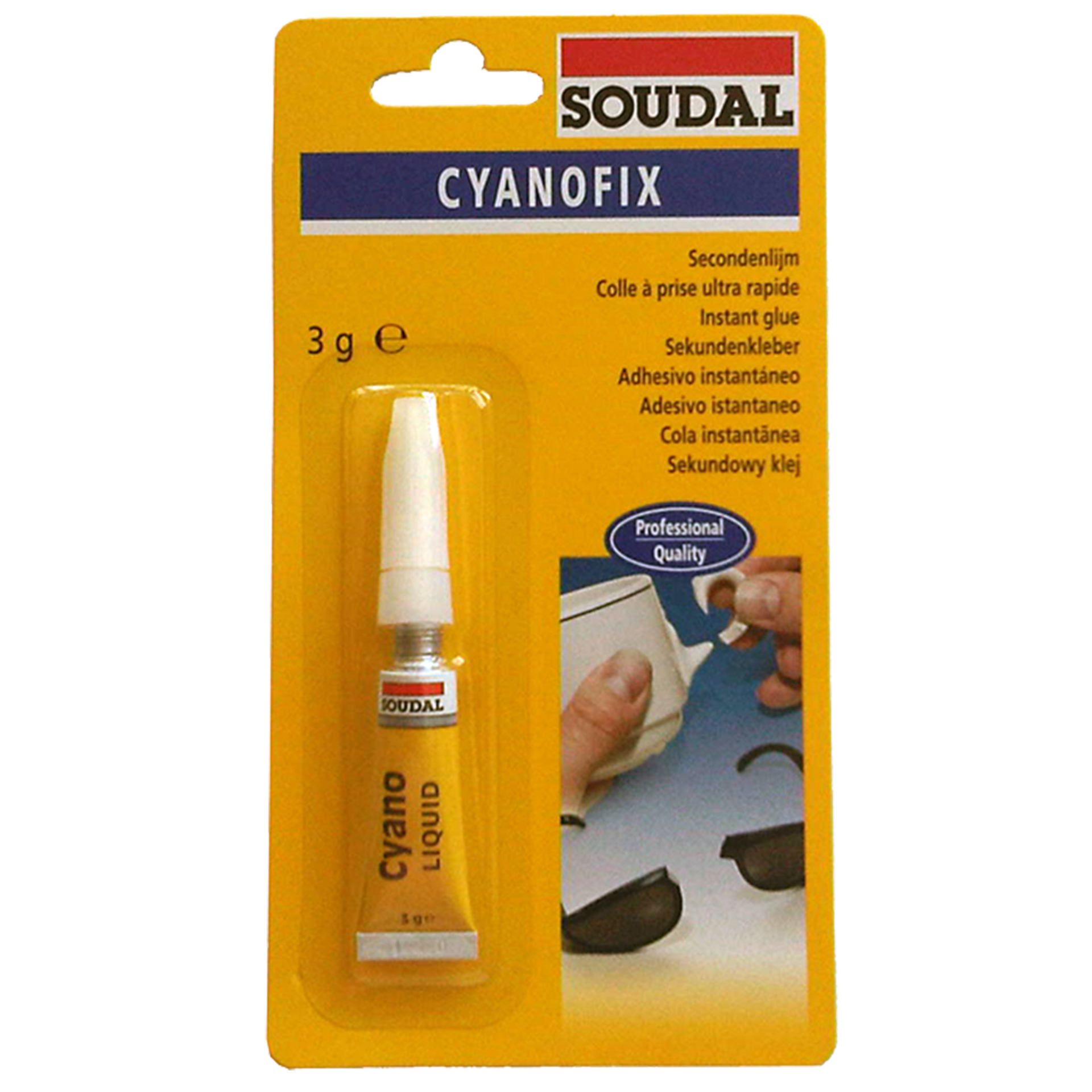 Cola Contacto Cianofix SOUDAL 3Gr