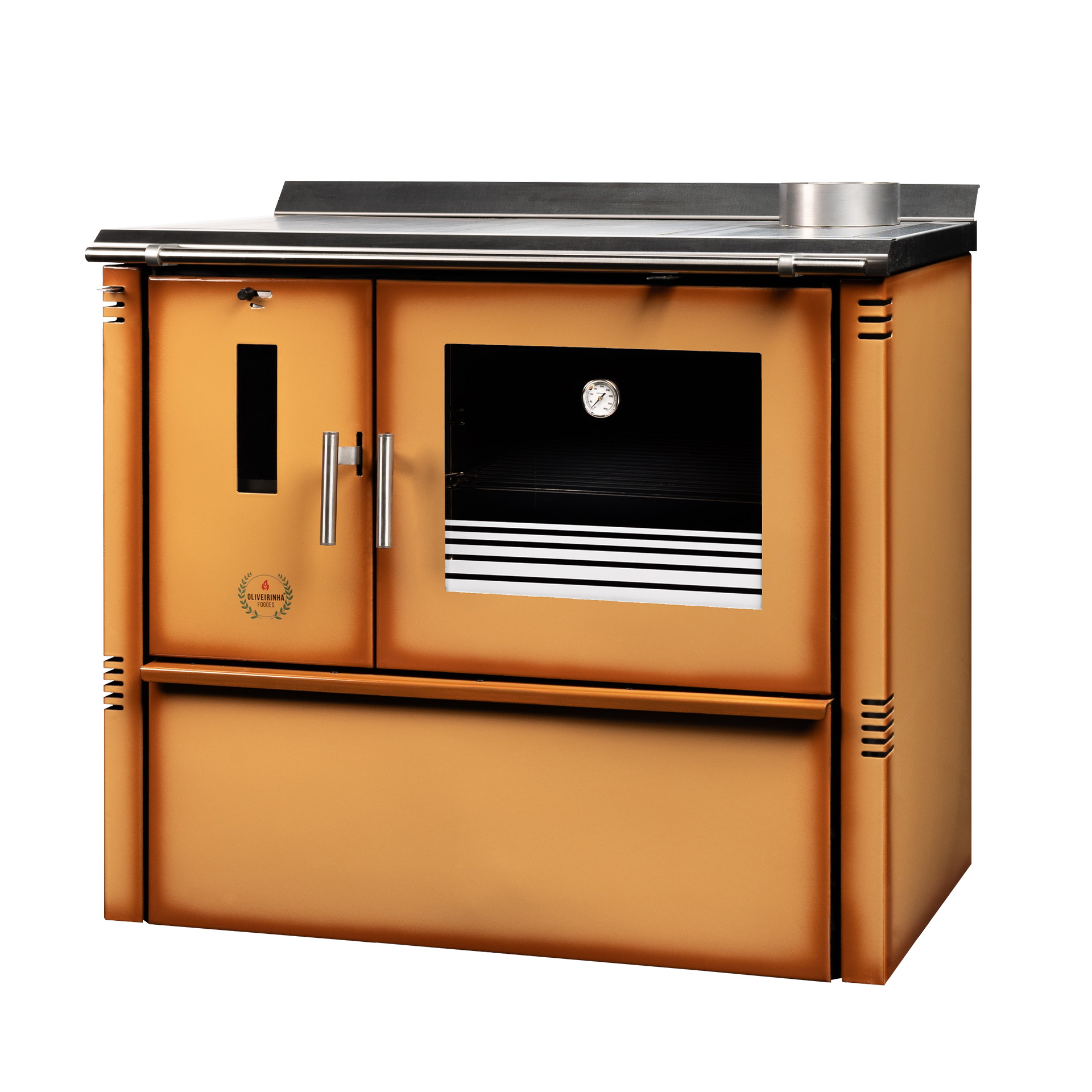 Fogao Esmaltado Castanho Pv OLIVEIRINHA