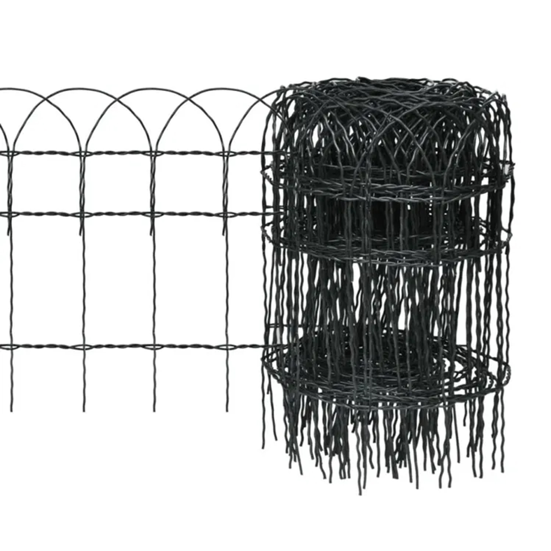 Rede Para Canteiro Plastificada Verde 0,40X10 M