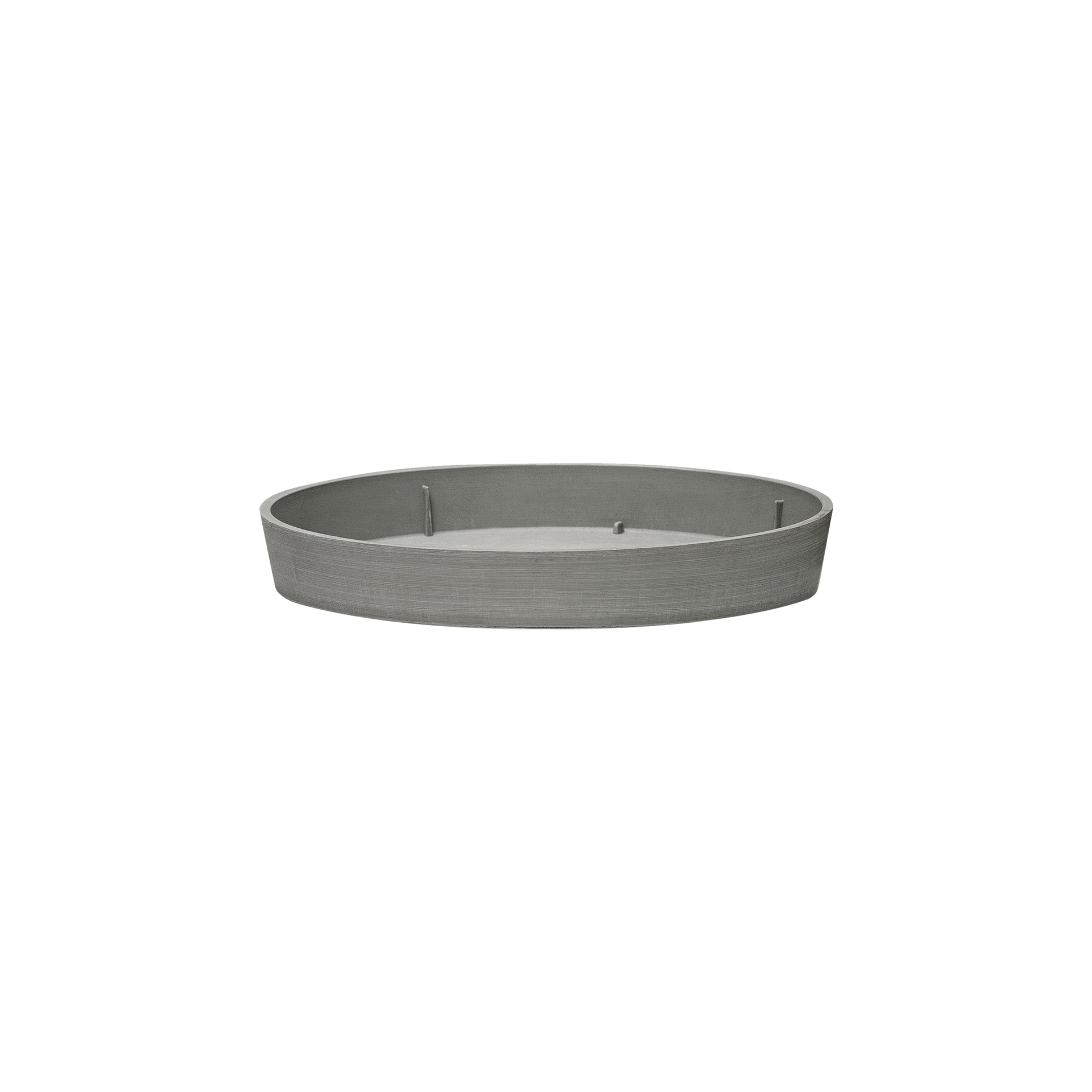 Prato Vaso Cone Truncado 10 CM Cinza ART PLAST