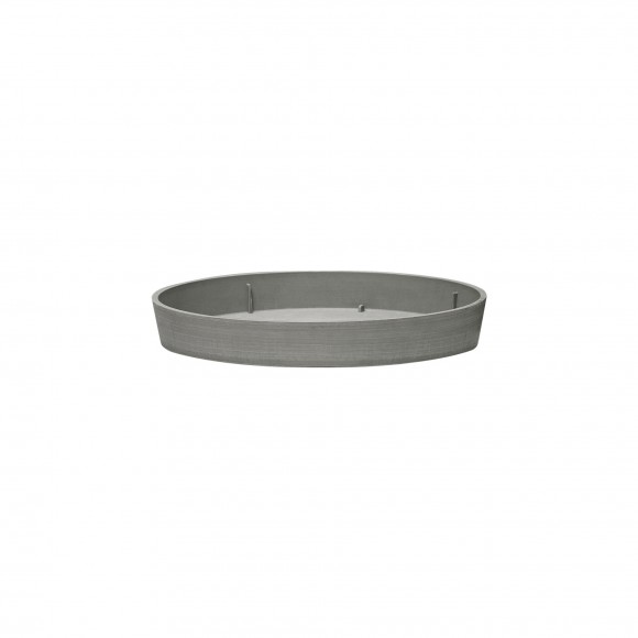 Prato Vaso Cone Truncado 30 CM Cinza ART PLAST