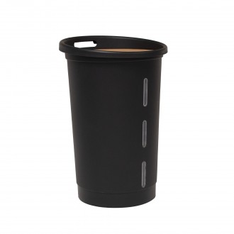 Cesto Quadrado Para Pellets Tampa Madeira 38 L EDA