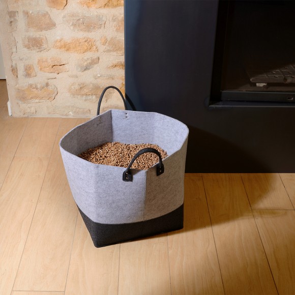 CESTO PARA PELLETS COM ASAS XXL CAPACIDADE 40KG